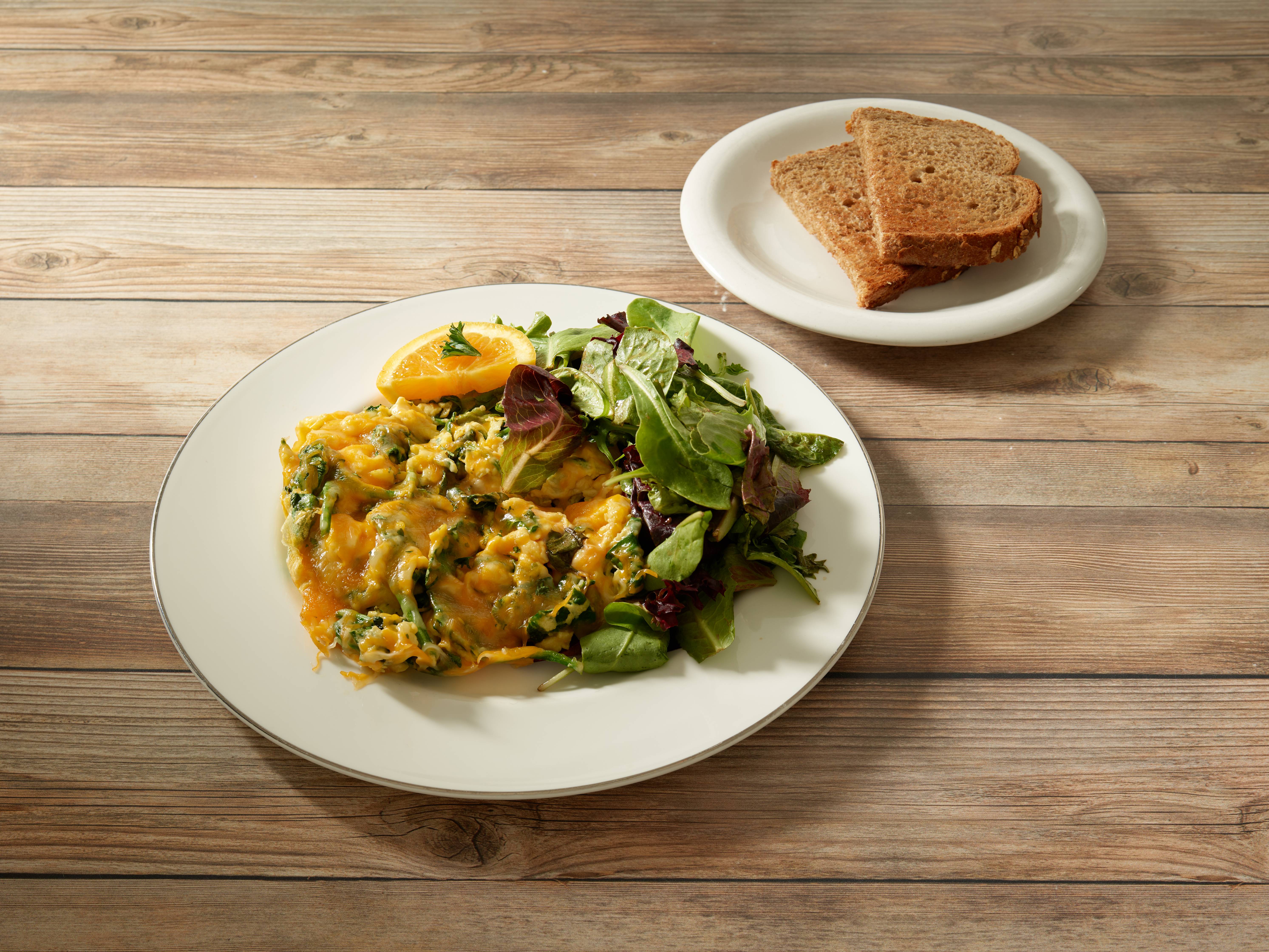 Order Spinach Cheddar Scramble food online from Sweet Maple Express store, San Francisco on bringmethat.com