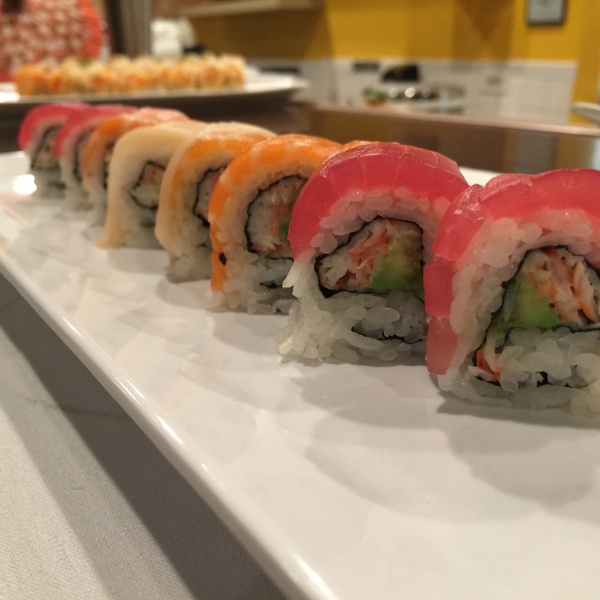 Order Rainbow Roll food online from Maru Sushi store, Glenview on bringmethat.com