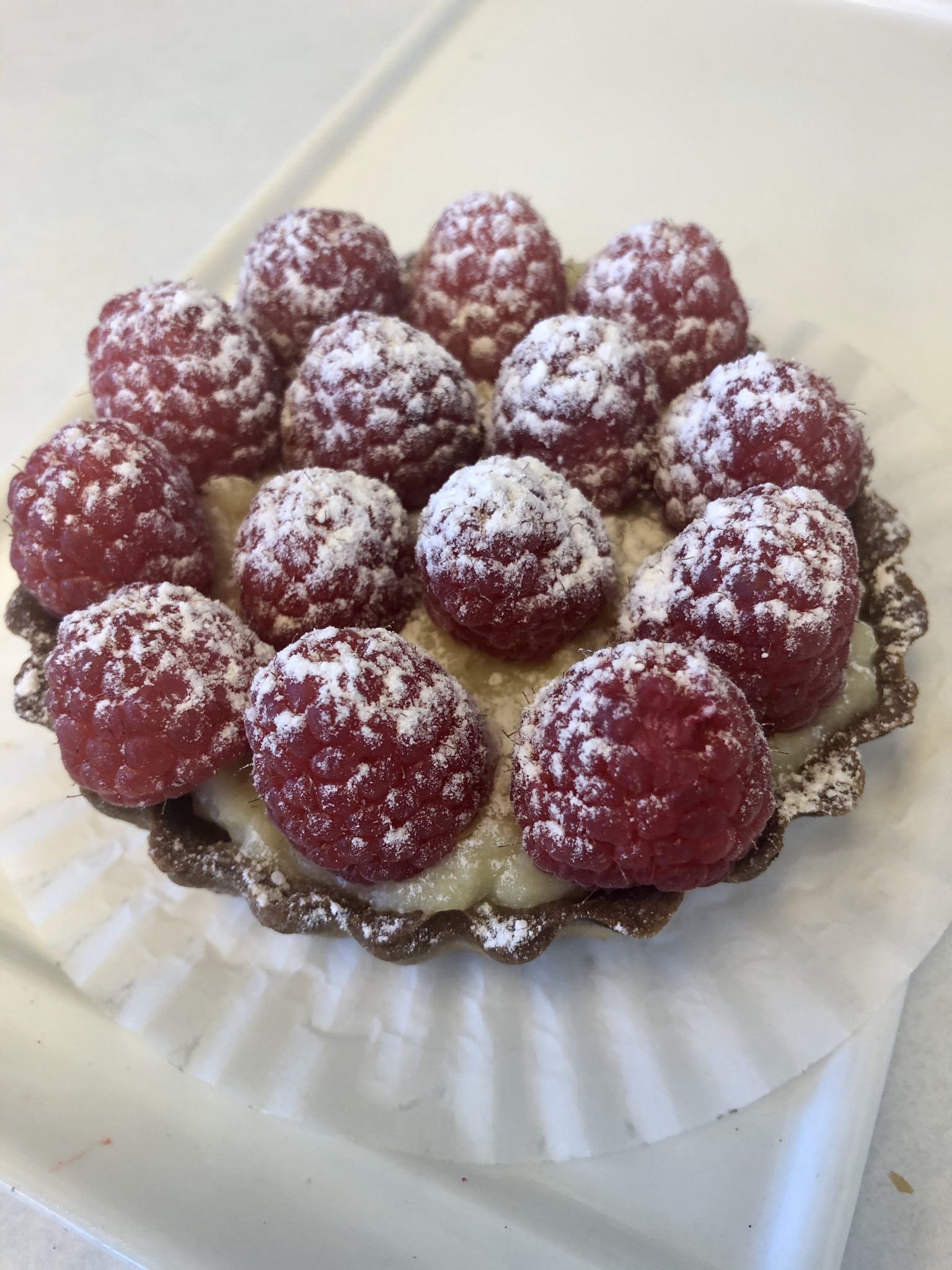 Order Raspberry Tart food online from Dore Bakery store, Brentwood on bringmethat.com