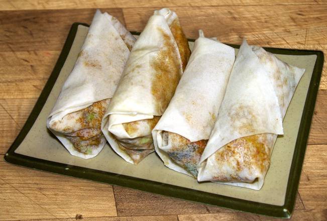 Order Moo Shu Vegetarian Chicken Rolls food online from Ginger Cafe store, Sunnyvale on bringmethat.com