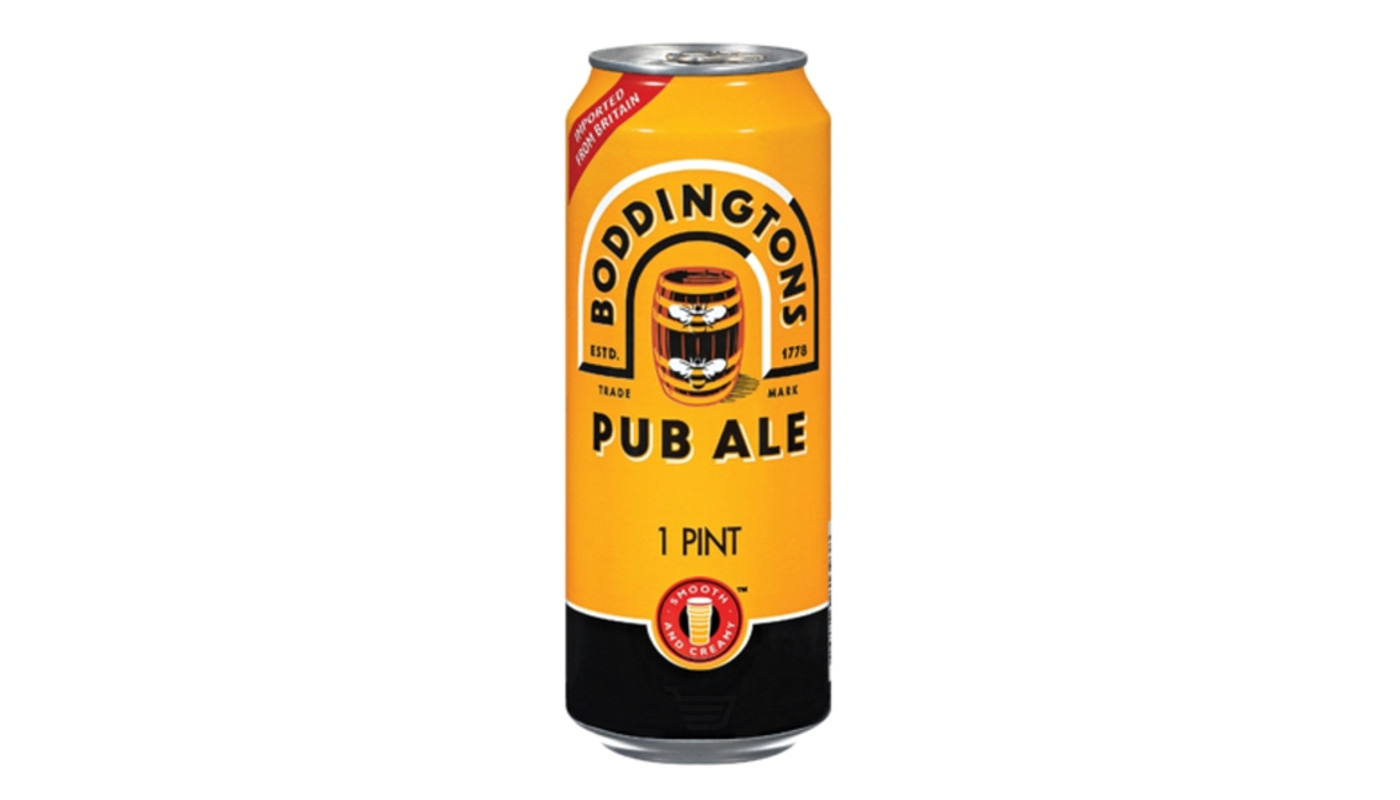 Order Boddingtons Pub Ale 4 Pack 16 oz Cans food online from House Of Cigar & Liquor store, Redondo Beach on bringmethat.com