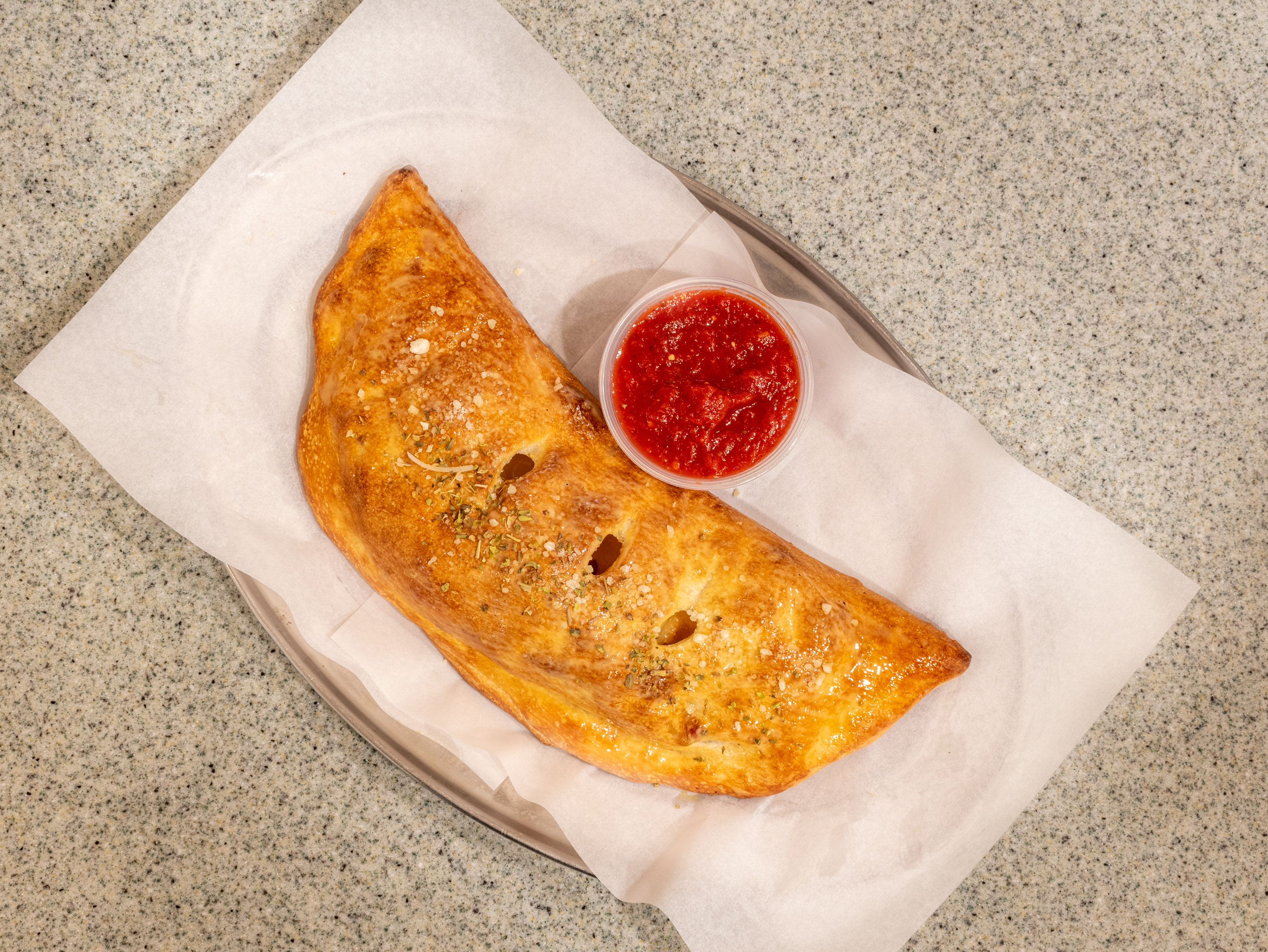 Order 6. Chicken Bacon Ranch Calzone food online from La Pizza Italian Kitchen store, Dublin on bringmethat.com