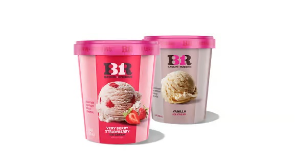 Order 2 Pre-Packed Quarts food online from Baskin Robbins store, Sunland on bringmethat.com