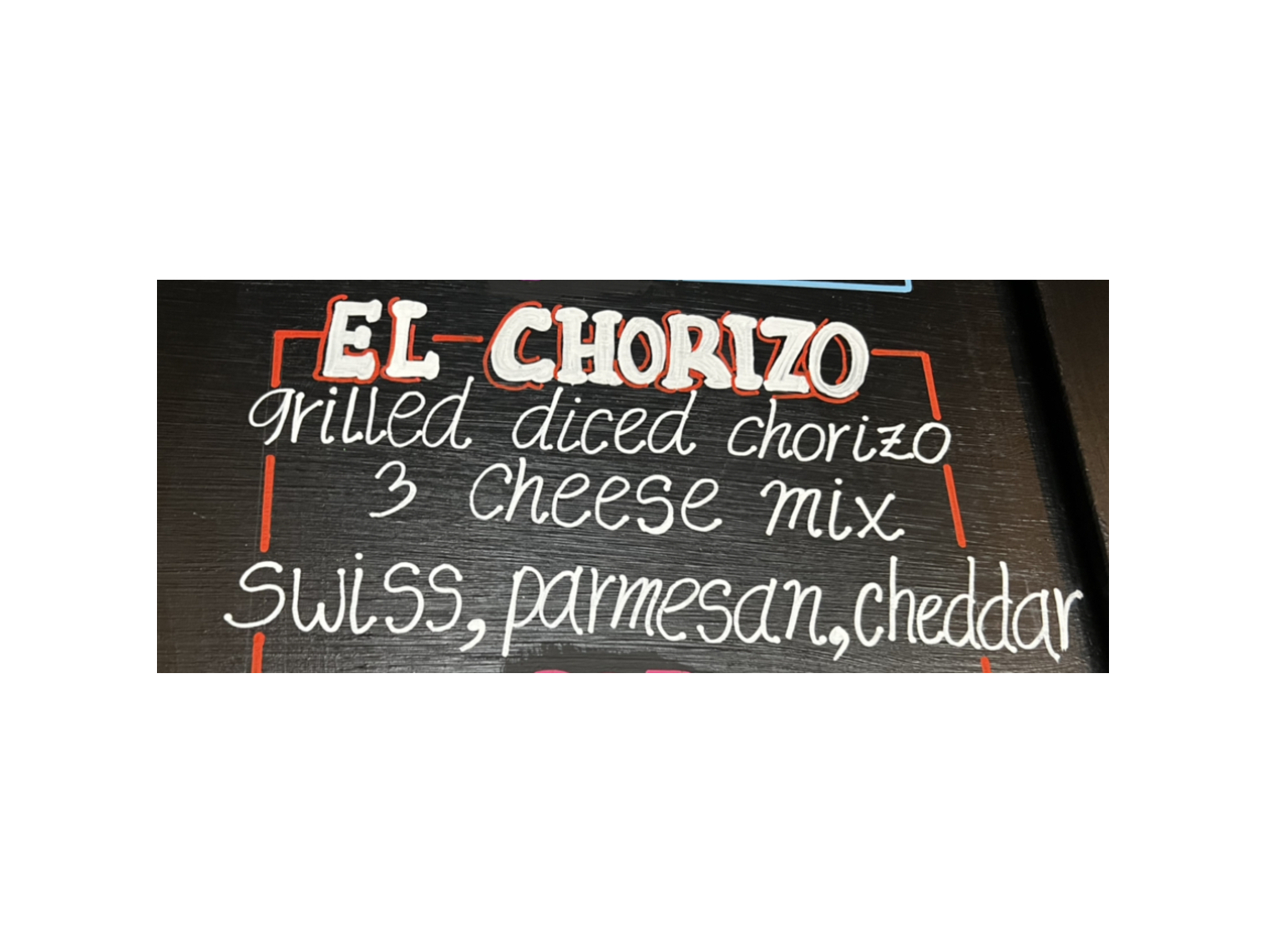 Order El Chorizo food online from Brooklyn Bagel And Coffee Company store, Woodside on bringmethat.com