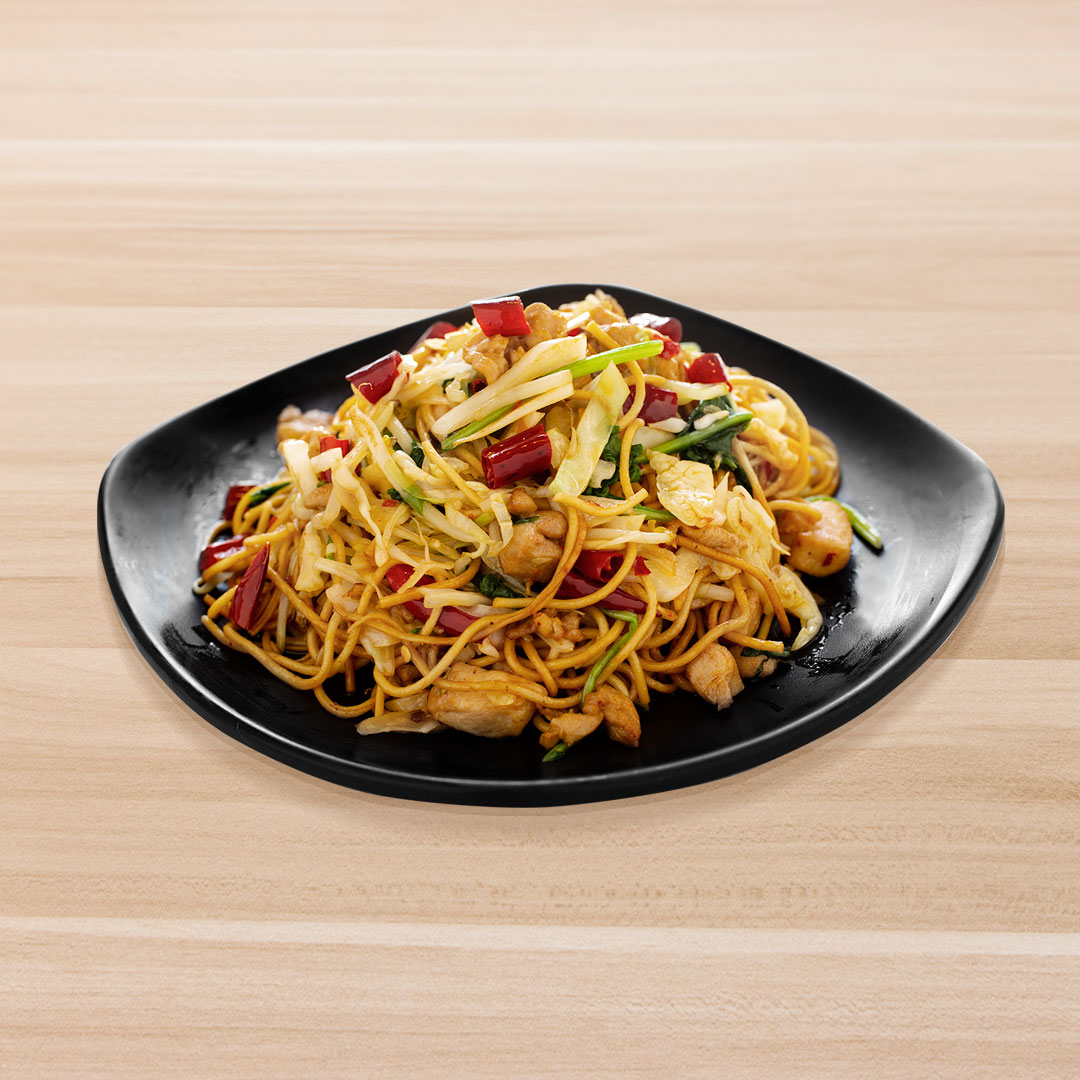 Order 79. House Spicy Chow Mein food online from Tasty Noodle House store, Irvine on bringmethat.com