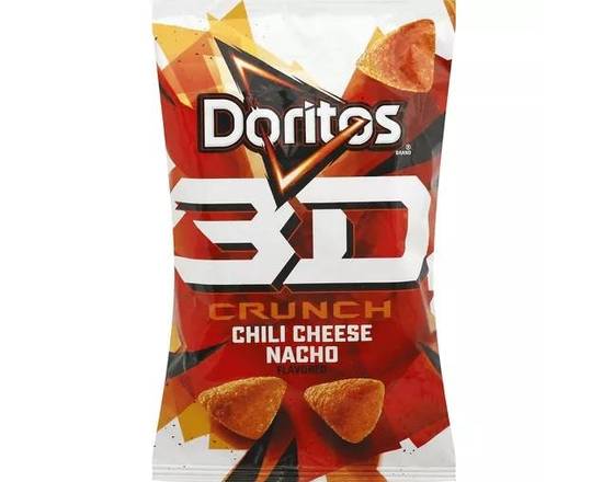 Order Doritos 3D Crunch Flavored Corn Snacks Chili Cheese Nacho Flavored 2 Oz food online from Abc Discount Store store, San Diego on bringmethat.com