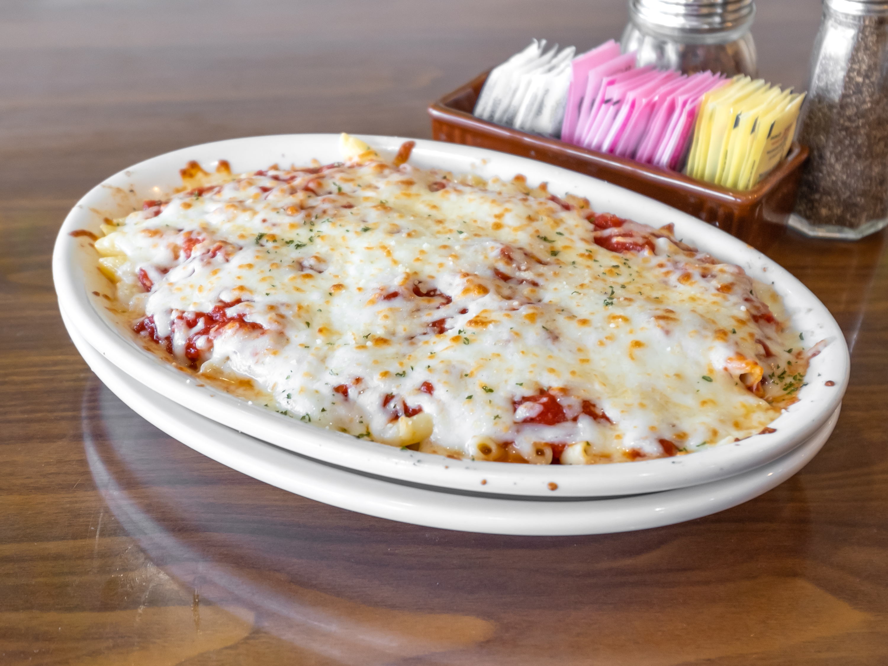 Order Baked Ziti with Meat Sauce food online from Joe's Pizzaria Italian store, Sterling on bringmethat.com