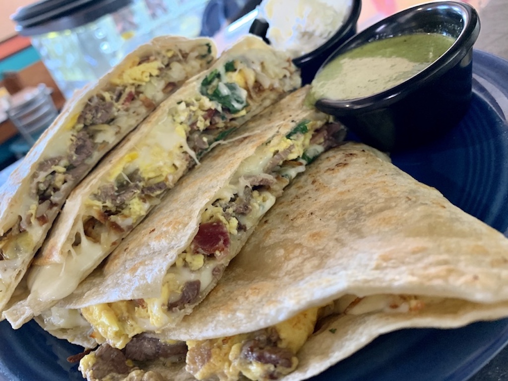 Order Cabo Quesadilla food online from Crest Cafe store, San Diego on bringmethat.com