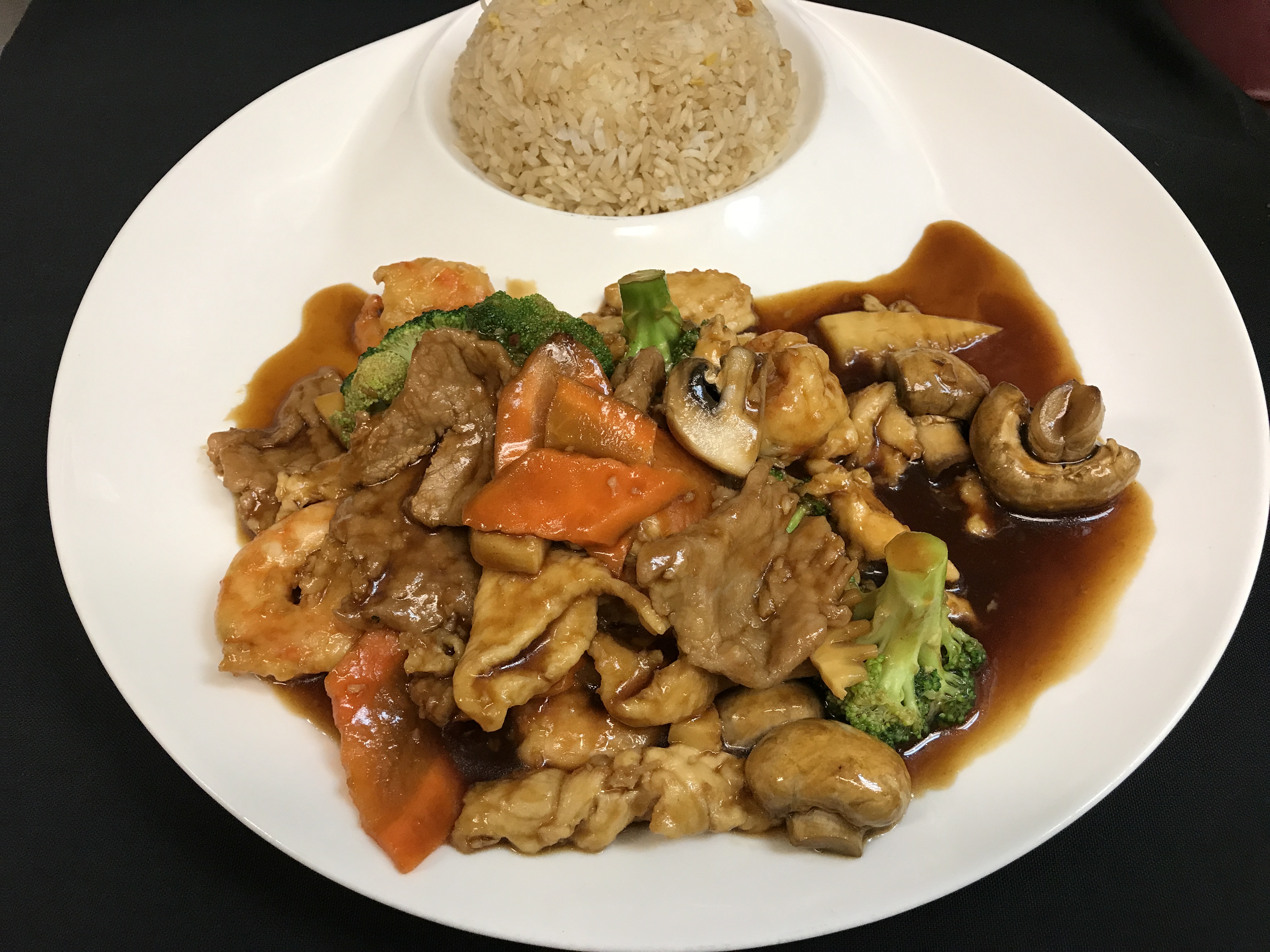 Order Triple Delight Chinese Stir-Fry  food online from Hunan Fusion store, Omaha on bringmethat.com