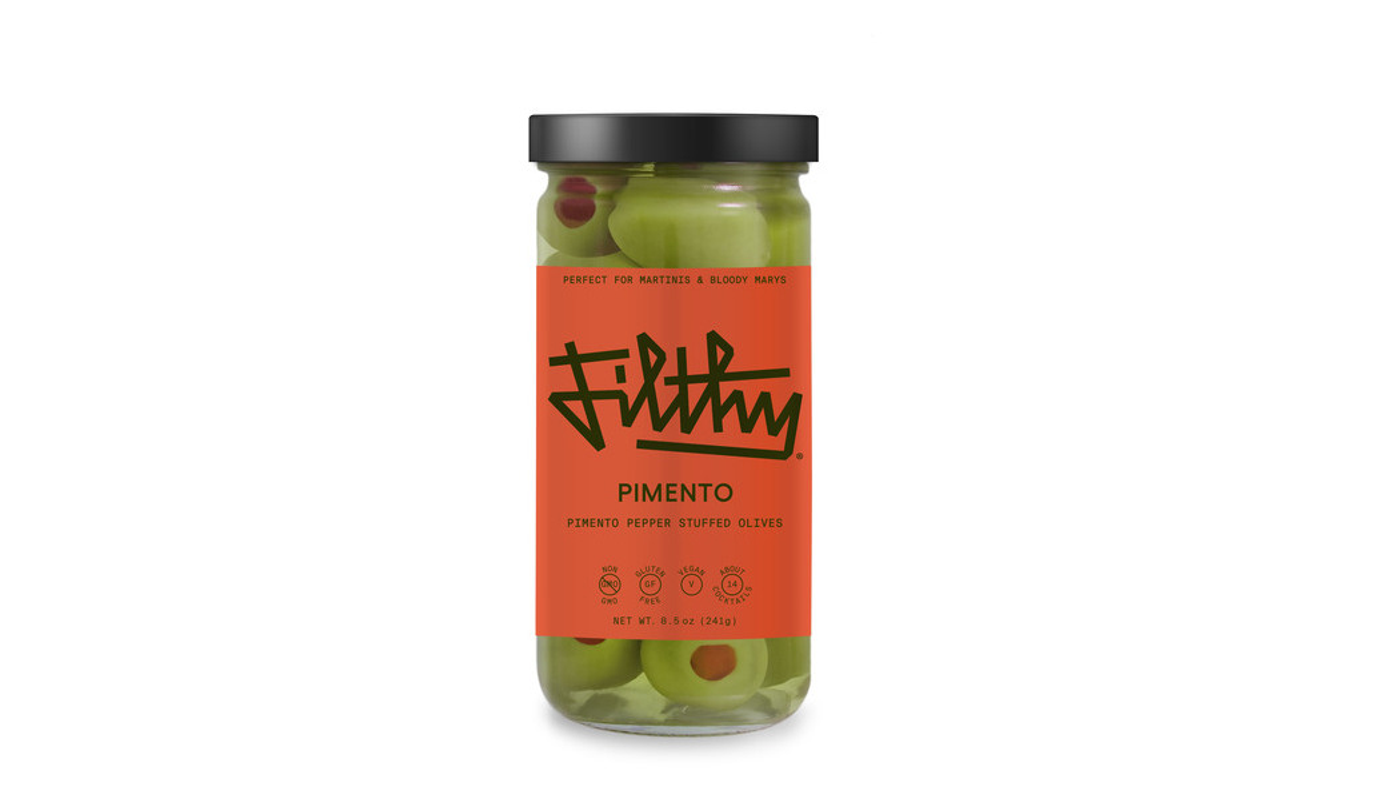 Order Filthy Pimento Olives 8oz Bottle food online from Dimension Liquor store, Lake Forest on bringmethat.com