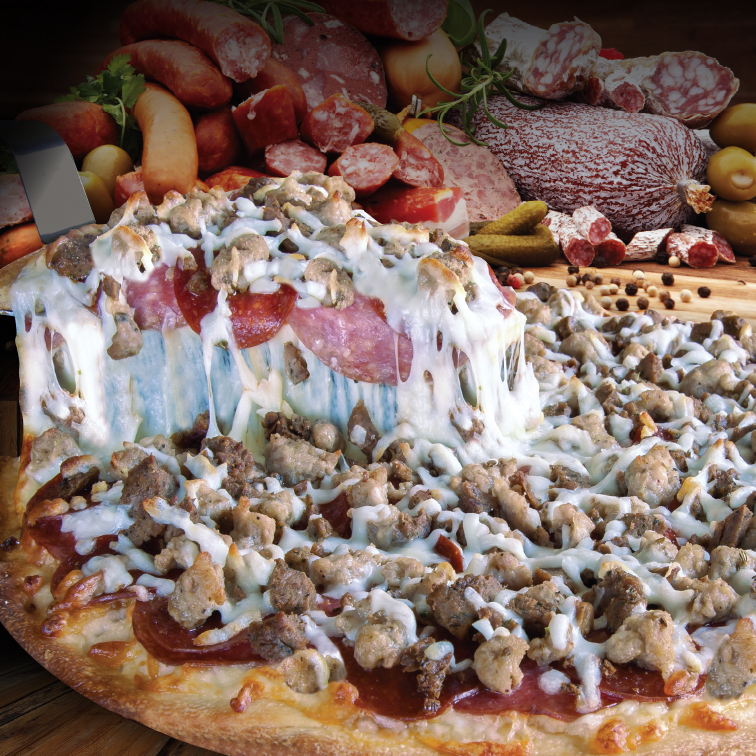 Order Meaty Mafioso Pizza food online from Noble Roman Craft Pizza & Pub store, Brownsburg on bringmethat.com