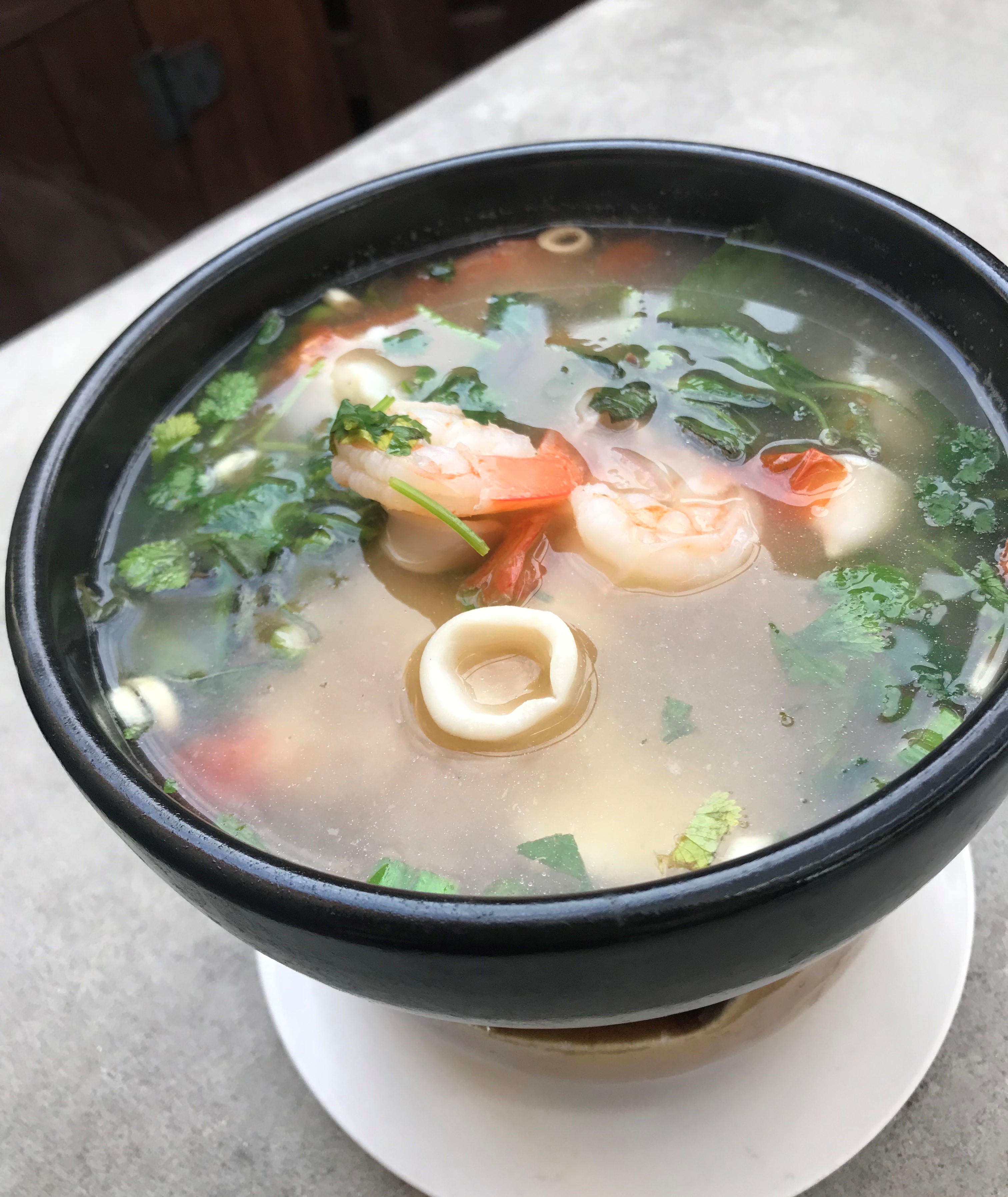 Order Spicy Seafood Soup food online from Baramee thai store, San Pedro on bringmethat.com