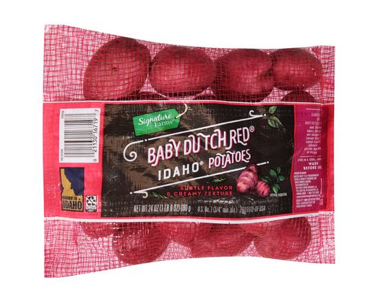 Order Signature Farms · Baby Dutch Red Idaho Potatoes (24 oz) food online from Shaw's store, Newburyport on bringmethat.com