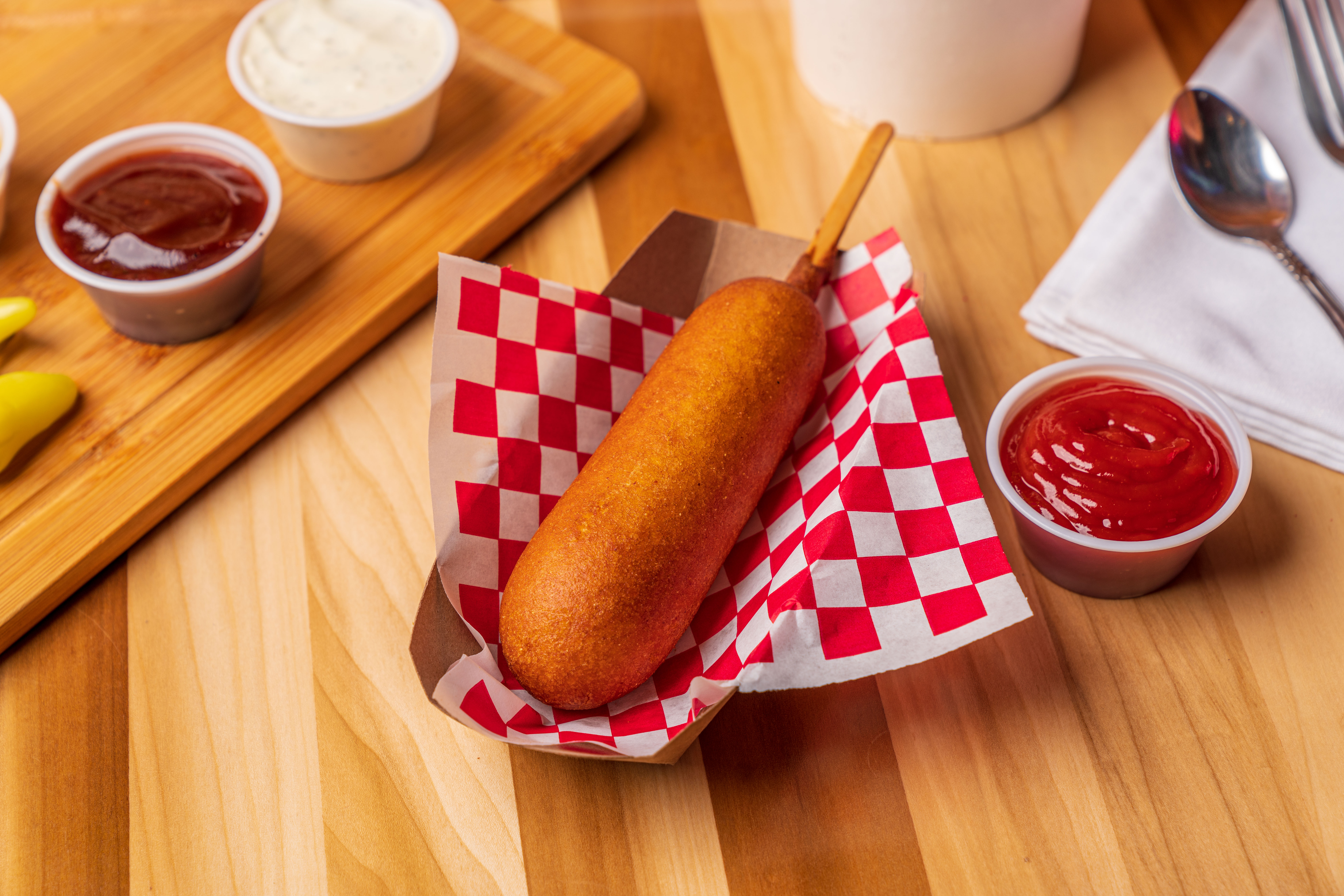 Order Corn Dog food online from Wimpys Hamburgers store, Tulare on bringmethat.com