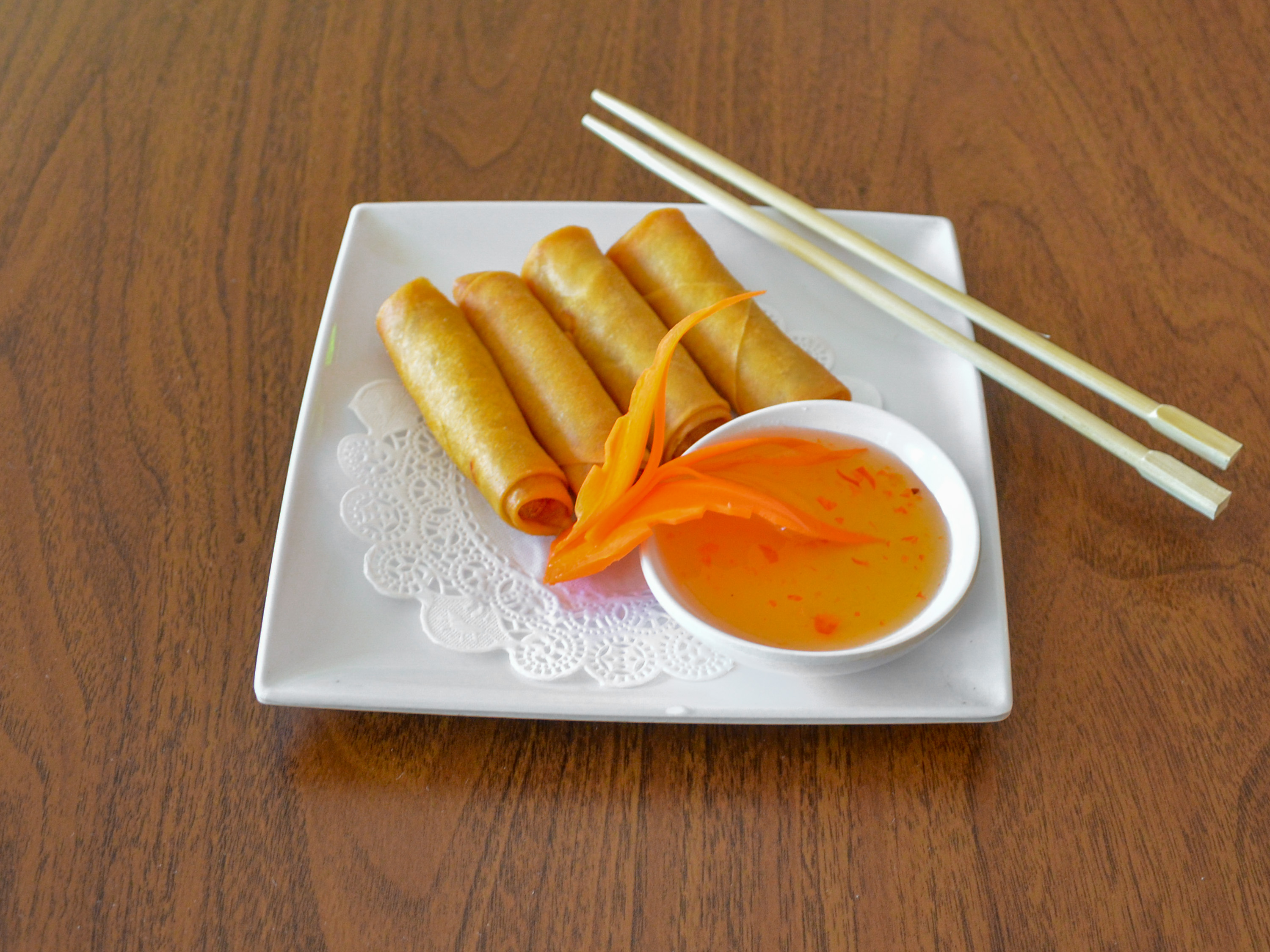 Order Thai Spring Rolls food online from Samunprai Thai Restaurant store, Fort Pierce on bringmethat.com