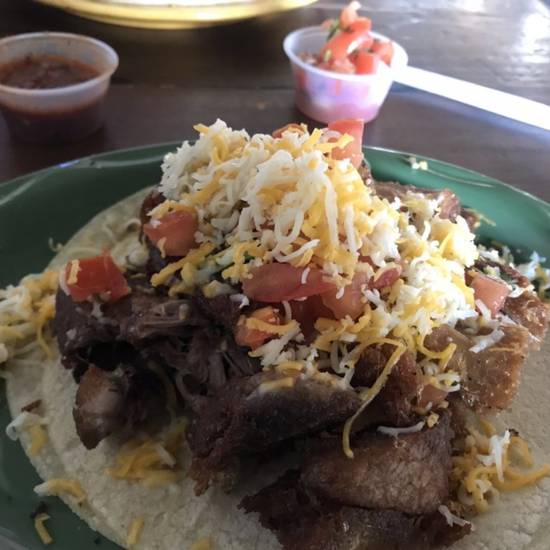 Order Carnitas Taco food online from Chico's Tacos store, Lake Havasu City on bringmethat.com