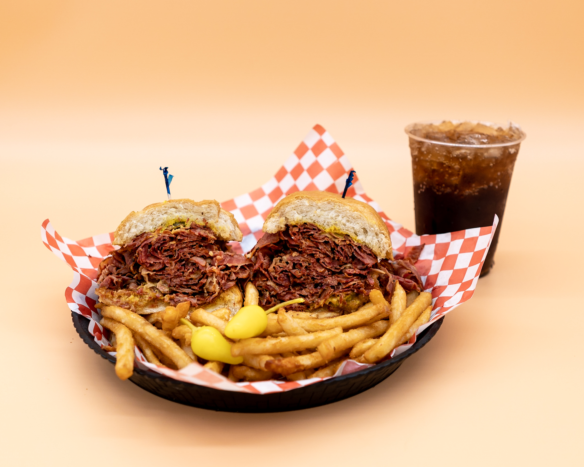 Order Pastrami Sandwich Combo food online from Gus Jr store, Los Angeles on bringmethat.com