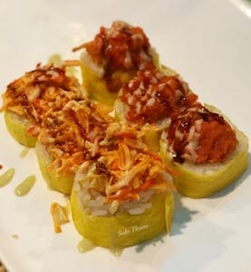 Order The Wonder Twins Roll (6 Pieces) food online from Sake House store, Beaver Dam on bringmethat.com