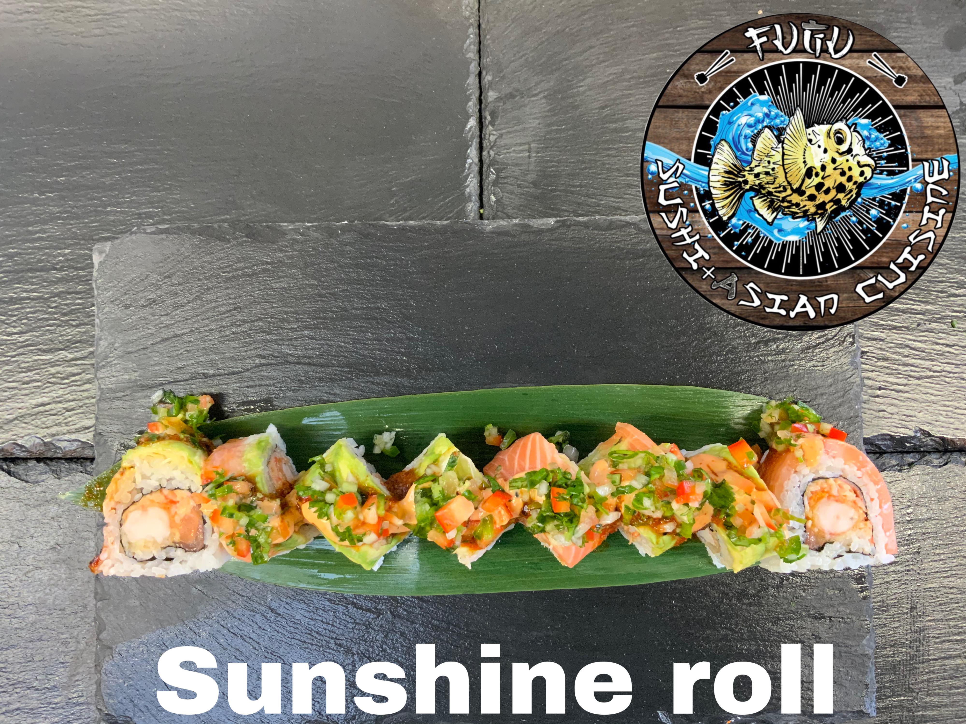 Order sunshine roll food online from Fugu Sushi store, San Antonio on bringmethat.com