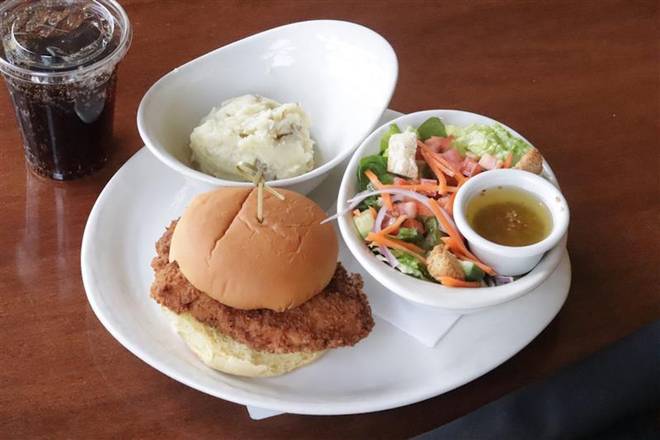 Order Kid Fried Chicken Sandwich food online from Iron Hill Brewery & Restaurant store, Greenville on bringmethat.com