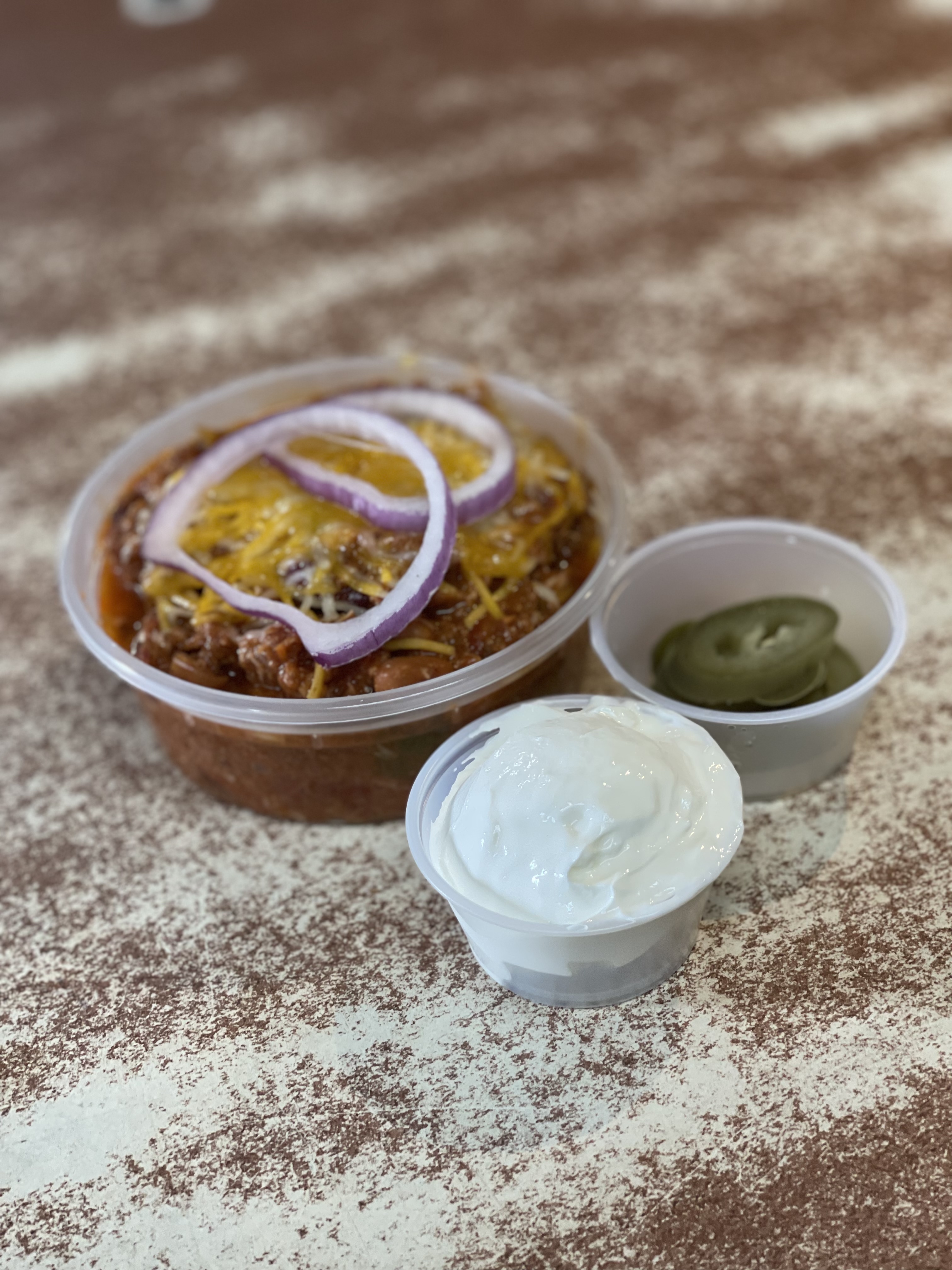 Order Cup of Brisket Chili food online from Texas Bar-B-Q Joint store, Spencerport on bringmethat.com
