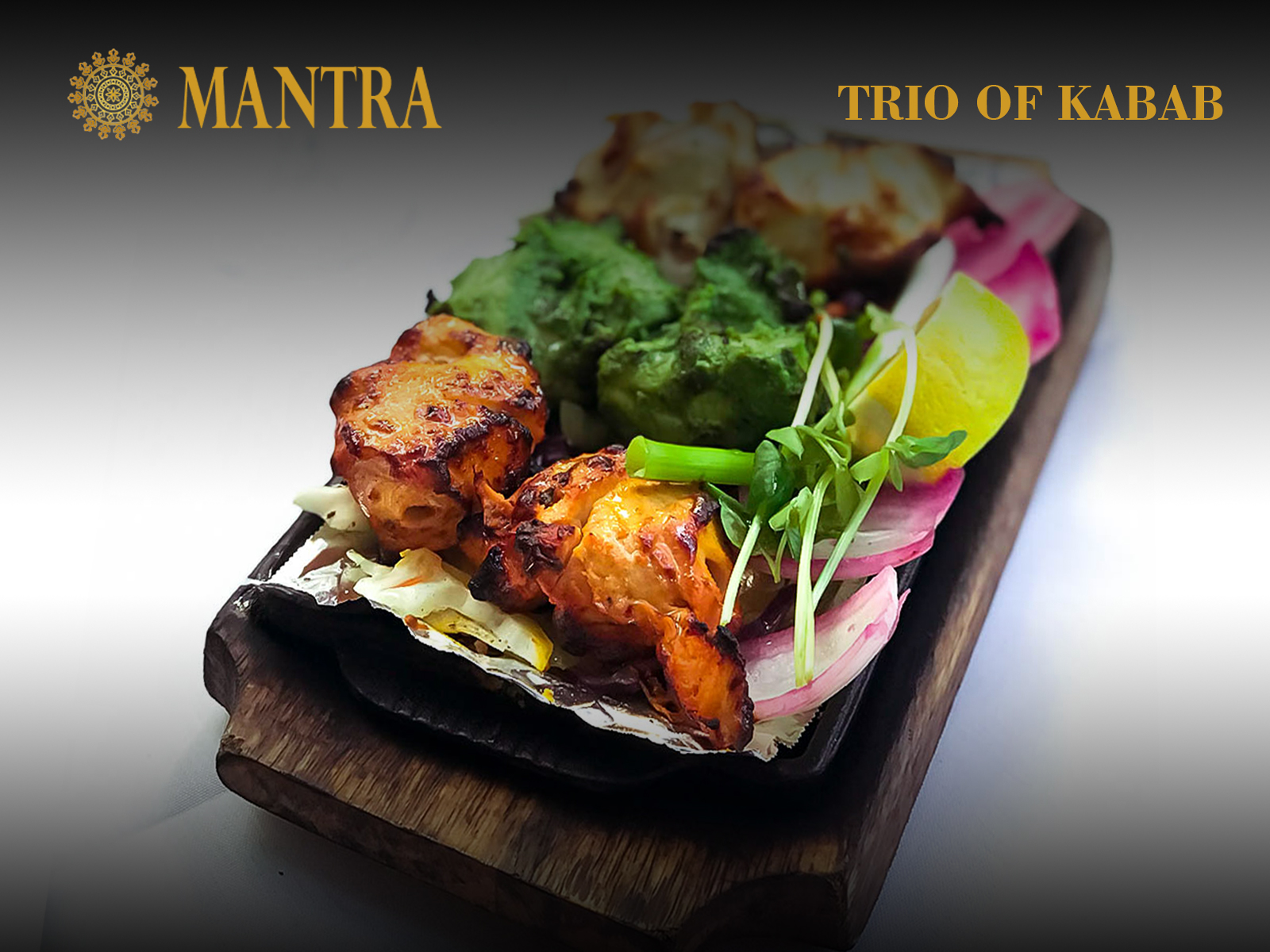 Order Trio of Kabab food online from Mantra Authentic Indian Restaurant store, Jersey City on bringmethat.com