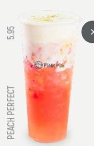 Order Peach Perfect food online from Pink Pig Boba & Pizza store, Anaheim on bringmethat.com