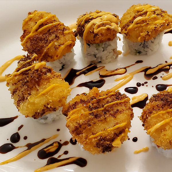 Order Crunch Scallop Roll food online from Ichiban Sushi & Bar store, Canyon Country on bringmethat.com