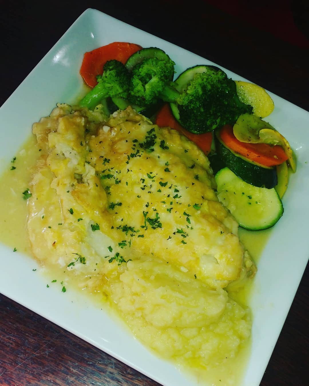 Order Flounder Francese - Entree food online from Foschini's Brick Oven Kitchen store, Dumont on bringmethat.com