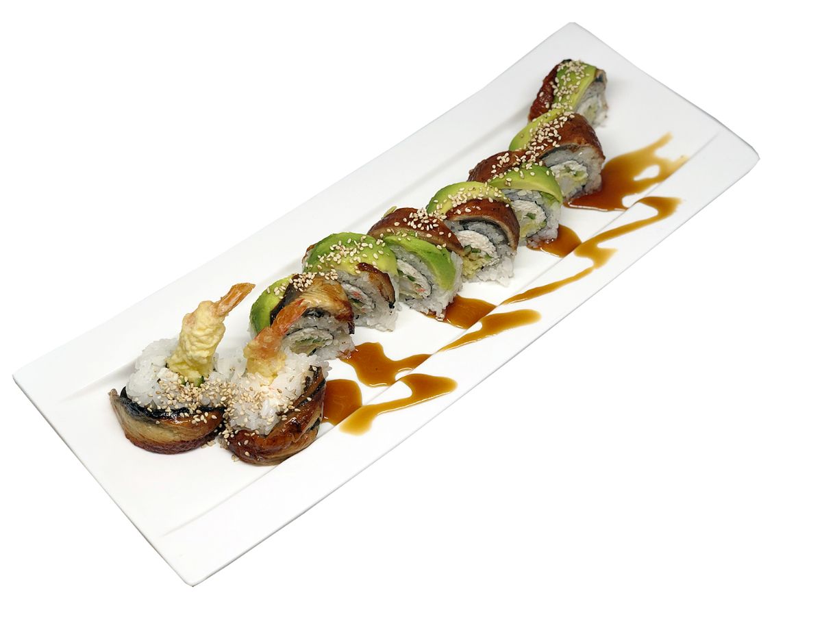 Order Dragon Roll food online from Tommy Katsu store, Livermore on bringmethat.com