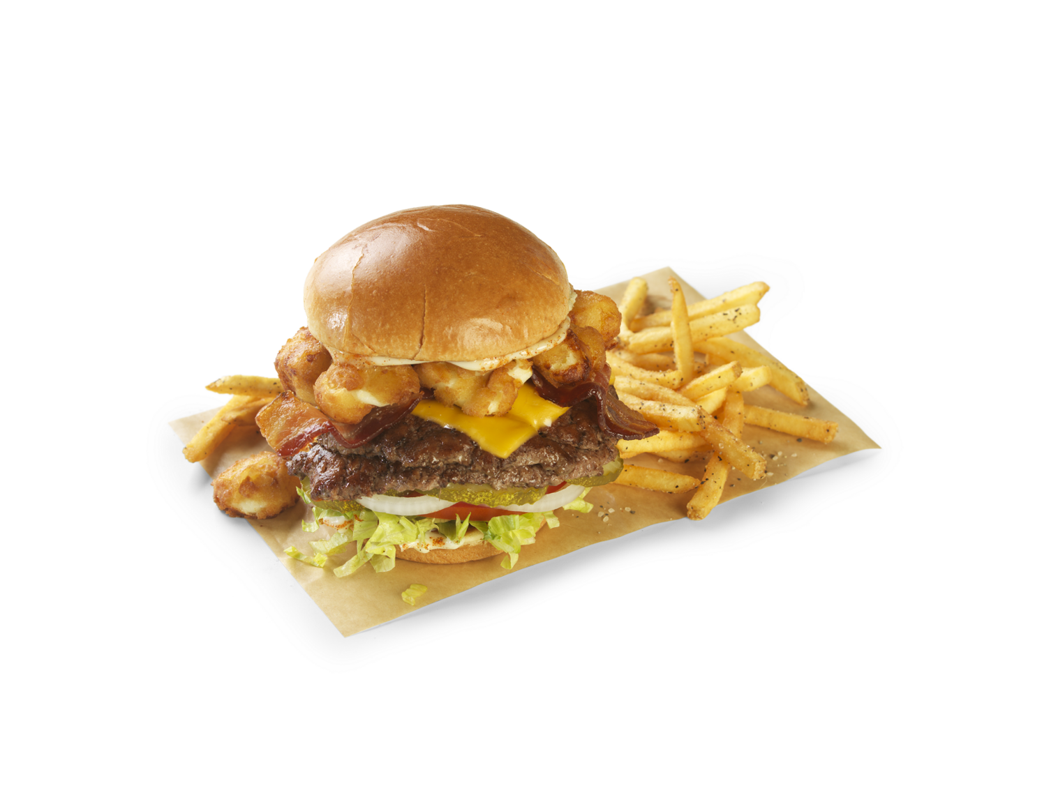 Order Cheese Curd Bacon Burger food online from Wild Burger store, Cincinnati on bringmethat.com