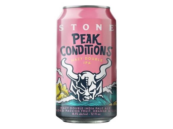 Order Stone Brewing Peak Conditions Hazy Double IPA - 6x 12oz Cans food online from Goody Goody Liquor store, Addison on bringmethat.com