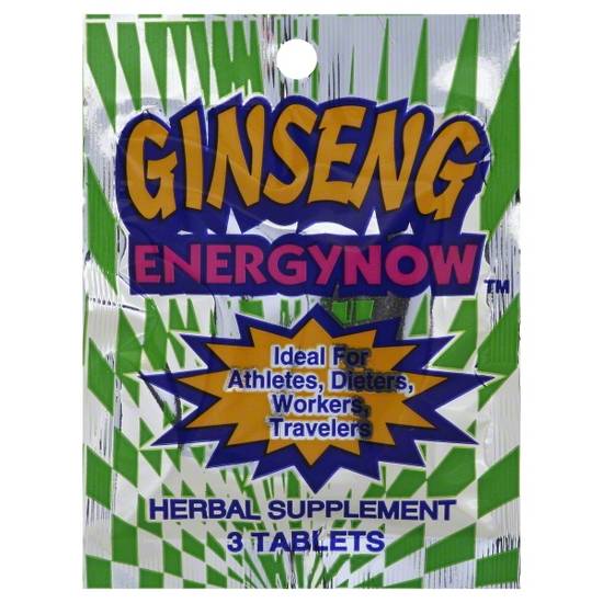 Order Energy Now - Ginseng Energy Now Mini Pack - 3 Ct food online from Exxon Food Mart store, Port Huron on bringmethat.com
