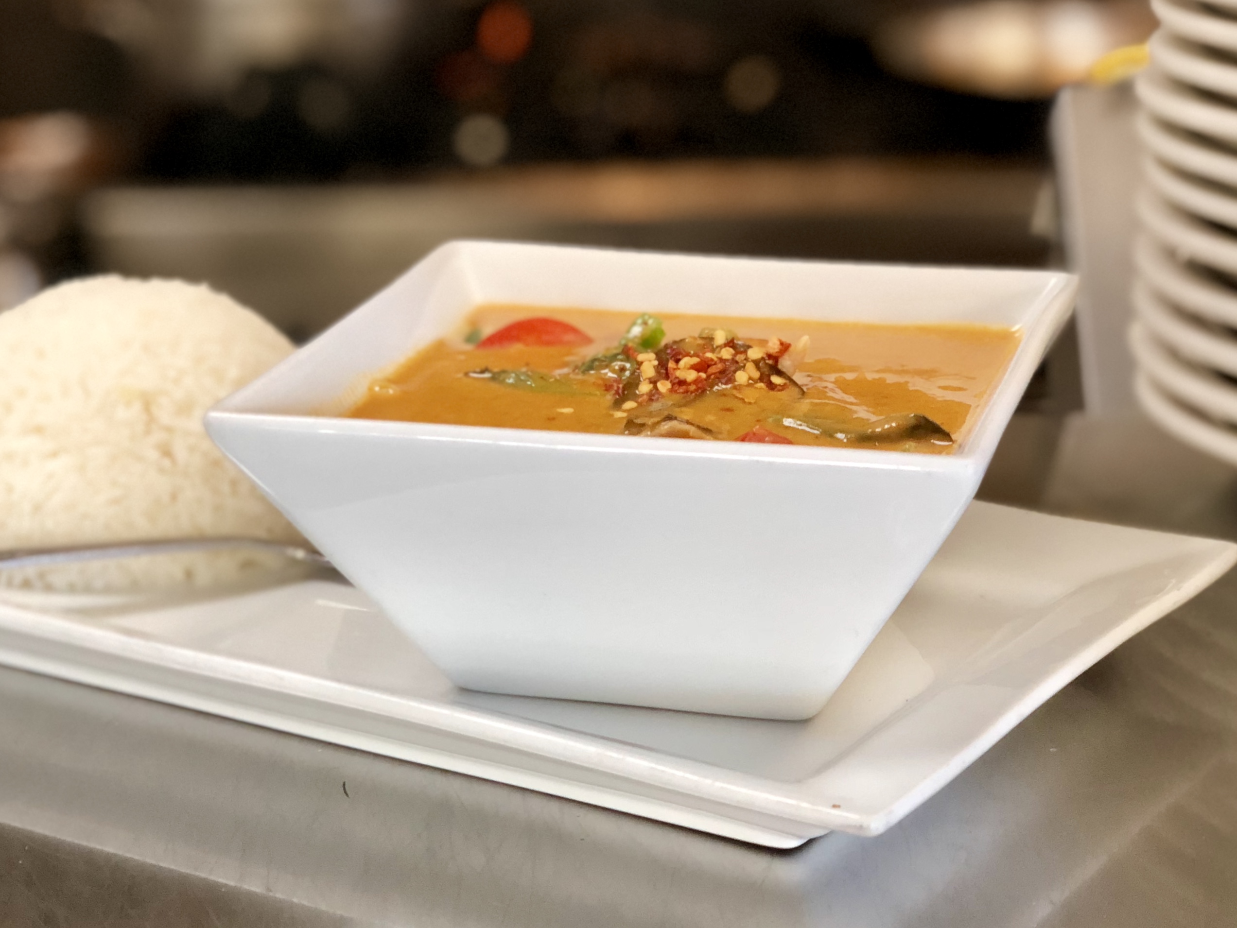 Order 25. Red Curry food online from Aura Thai store, Long Beach on bringmethat.com