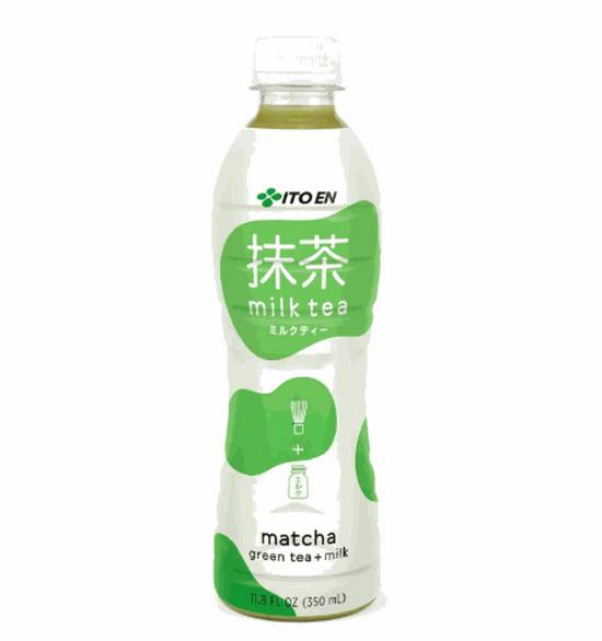 Order Ito En Tea Matcha Milk Tea 11.8 oz food online from IV Deli Mart store, Goleta on bringmethat.com