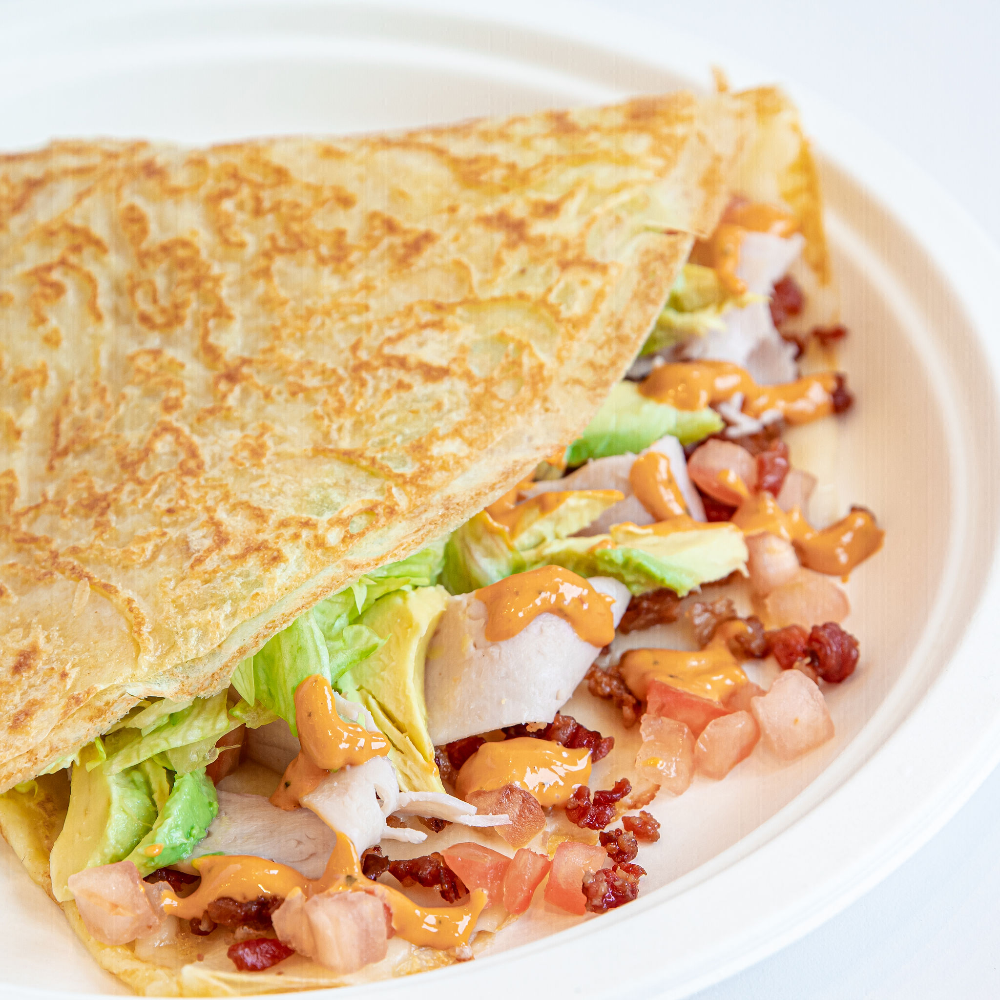 Order Smoked BLT Crepe food online from Hazelnuts Creperie store, Charlotte on bringmethat.com