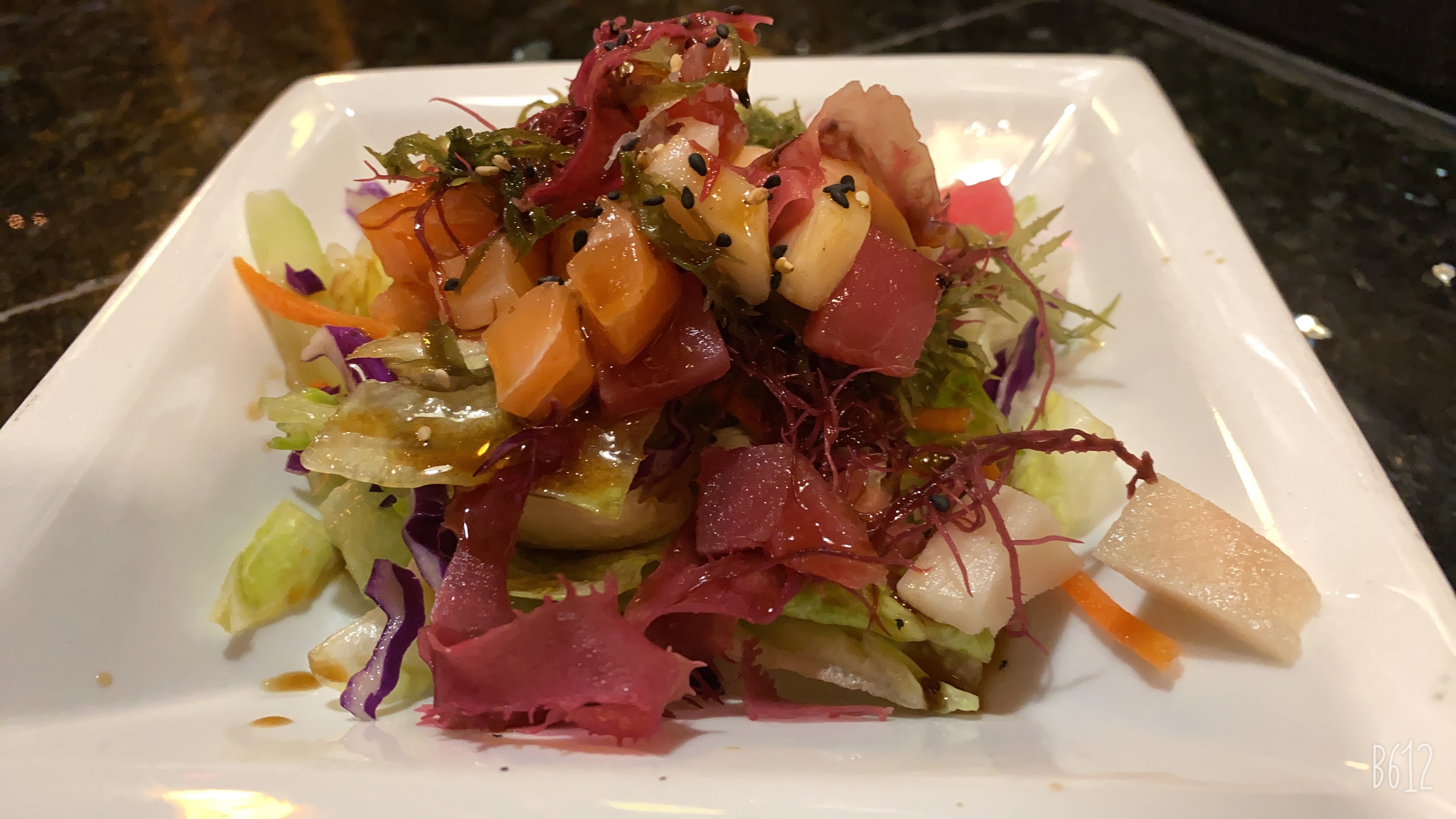 Order Sashimi Salad food online from Kissho Asian Bistro & Sushi bar store, Columbus on bringmethat.com