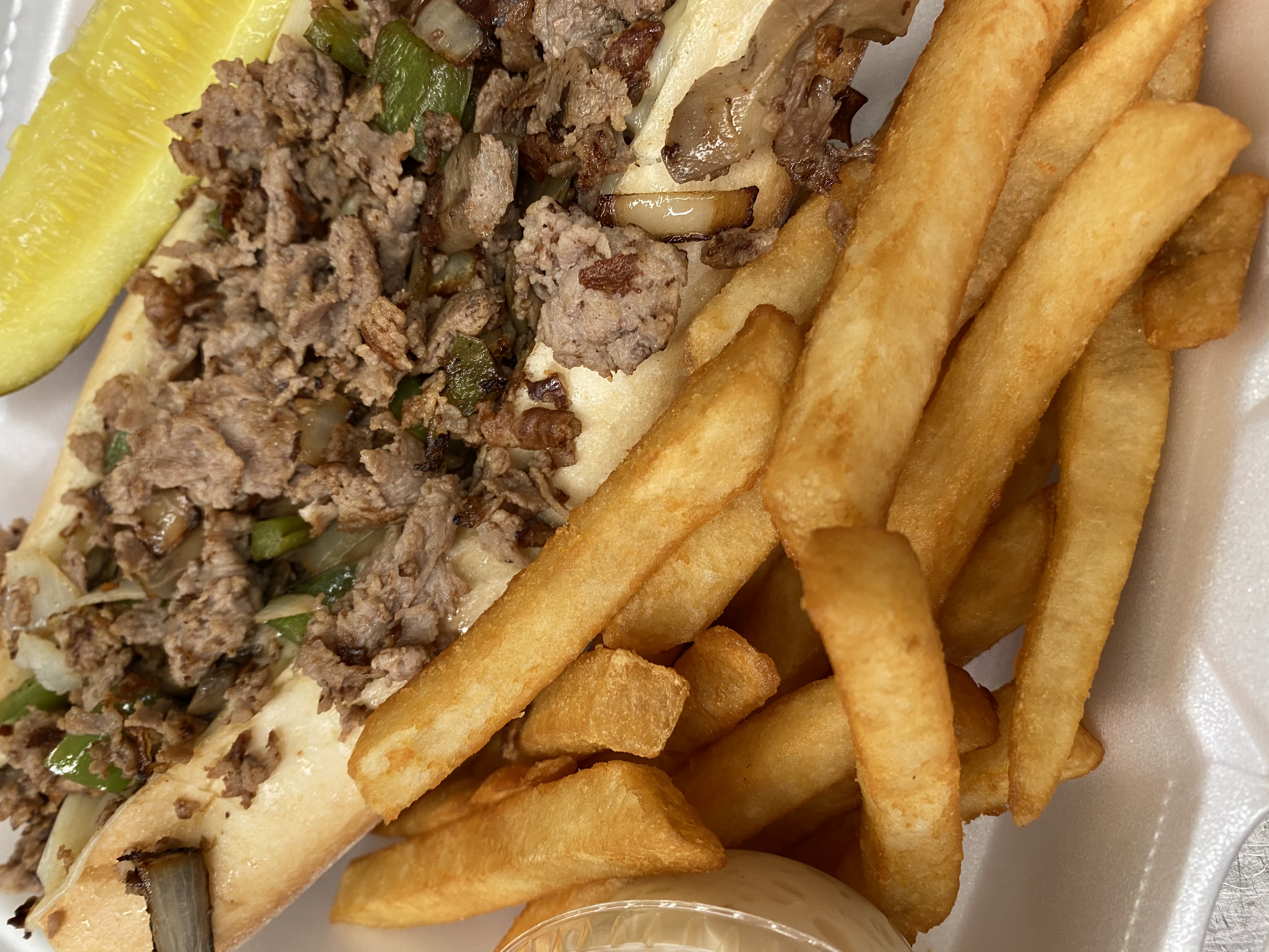 Order Philly Cheese Steak Sandwich food online from Chesapeake Grill store, Havre de Grace on bringmethat.com