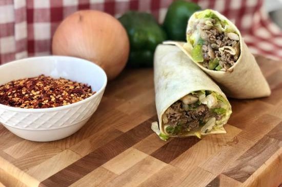 Order Philly Steak Wrap food online from Manny & Olga's Pizza - Wheaton store, Wheaton on bringmethat.com