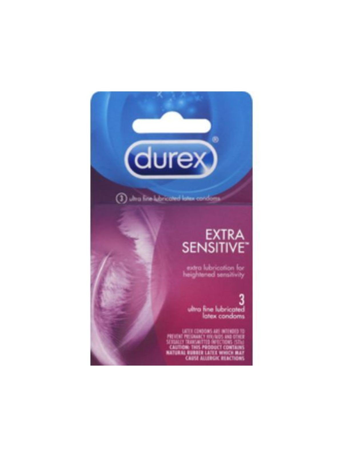 Order Durex Extra Sensitive Condoms (3 count) food online from Stock-Up Mart store, Minneapolis on bringmethat.com
