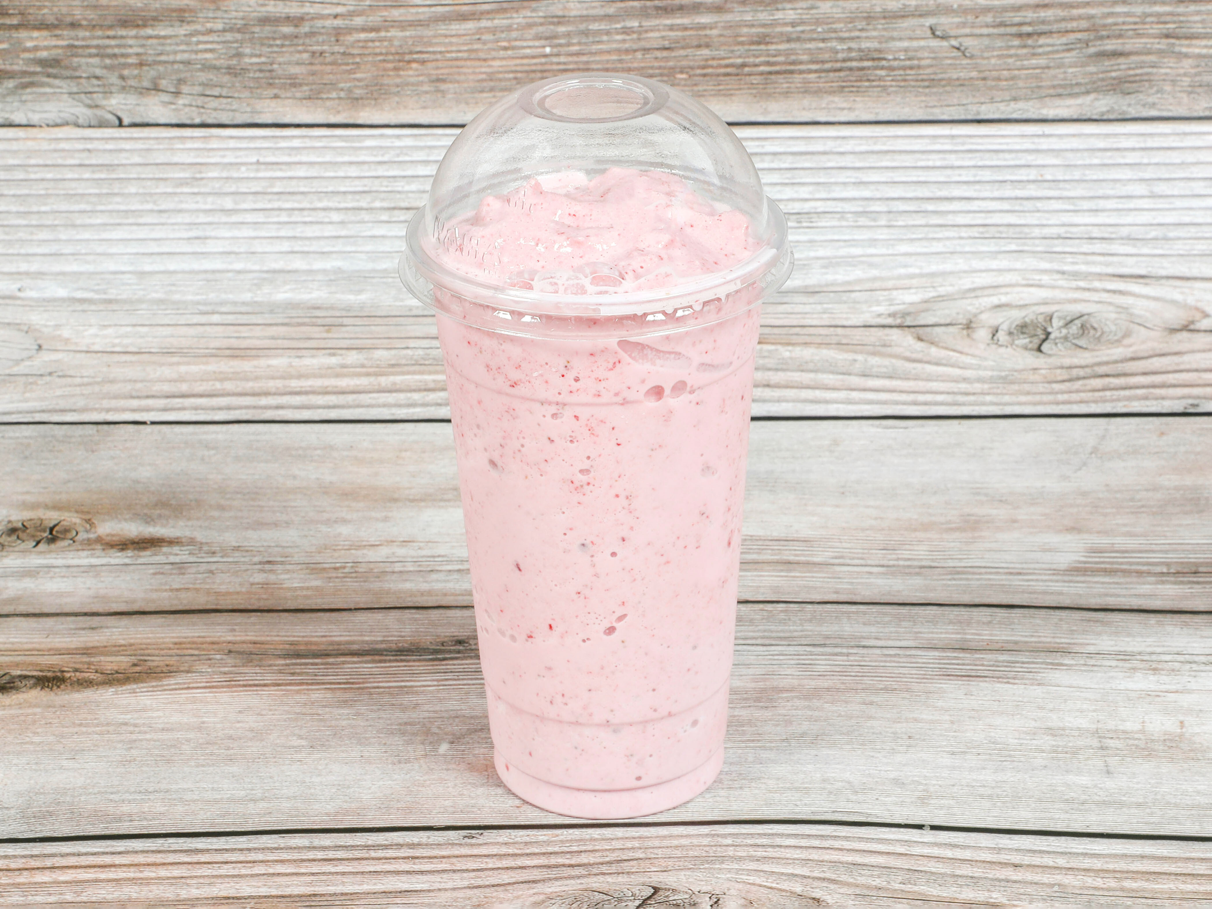 Order Strawberry Smoothie food online from Tea Plus store, San Francisco on bringmethat.com