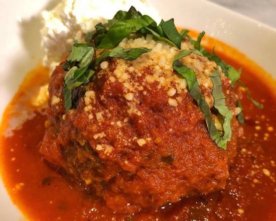 Order Mama’s famous meatball with ricotta food online from Rina's Pizzeria & Cafe store, Boston on bringmethat.com