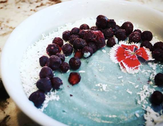 Order The Bluest Smoothie Bowl food online from Under The Sun store, Long Beach on bringmethat.com