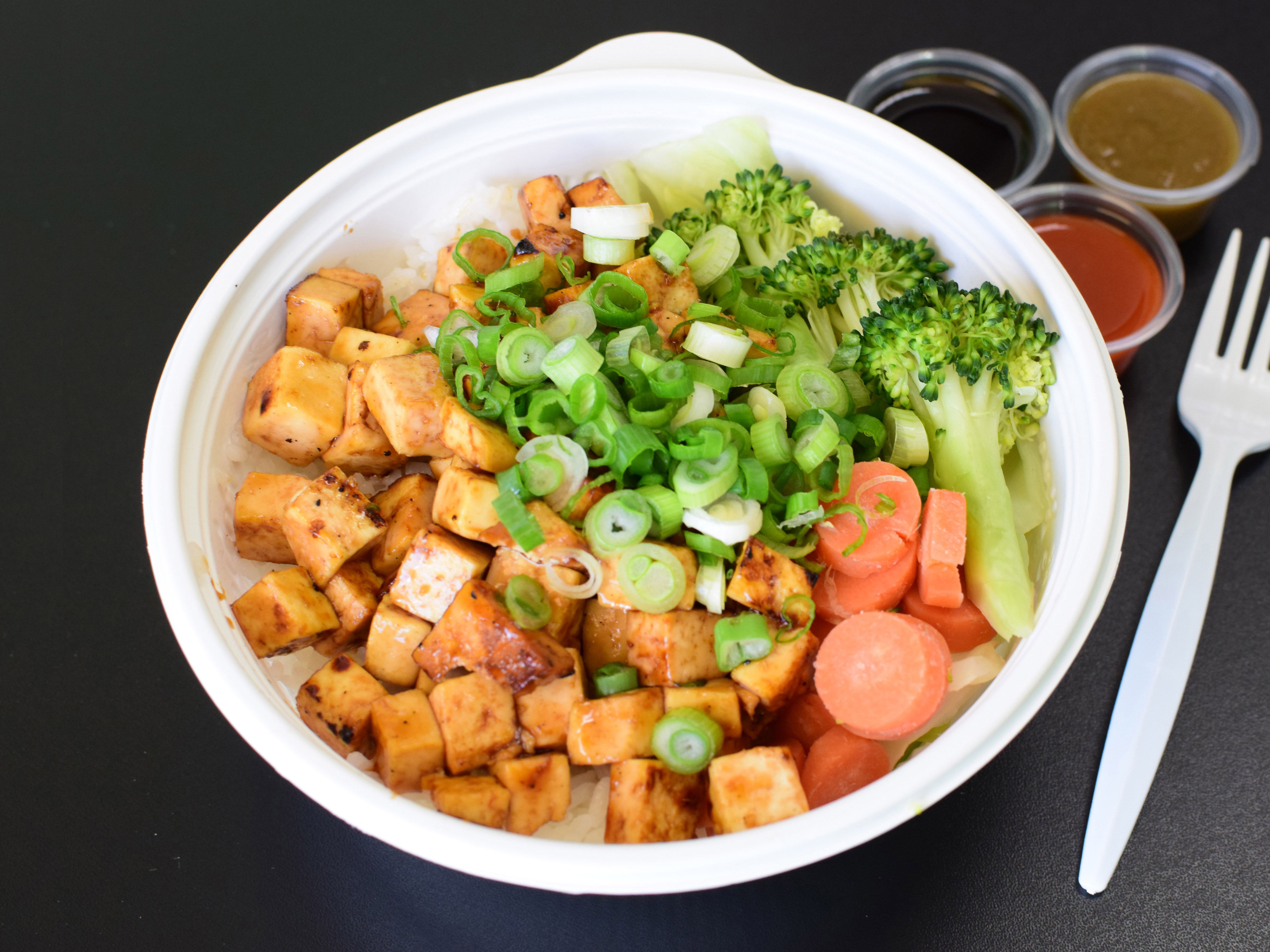Order Regular Organic Tofu Bowl food online from Flame Broiler store, Fullerton on bringmethat.com