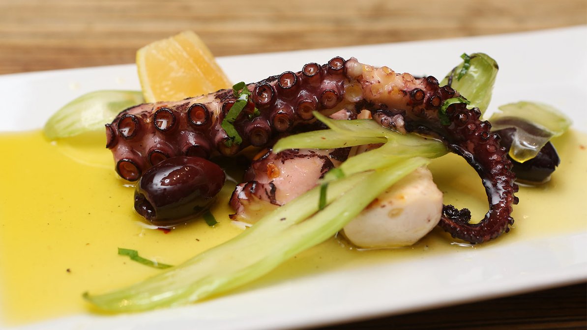 Order Grilled Spanish Octopus food online from Medi Wine Bar store, New York on bringmethat.com