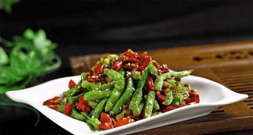 Order Sauteed String Beans (v) food online from Shang Noodle store, Chicago on bringmethat.com