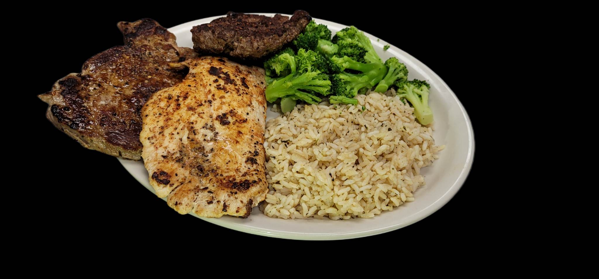 Order Mix Grill Dinner food online from WePancakes store, Midwest City on bringmethat.com