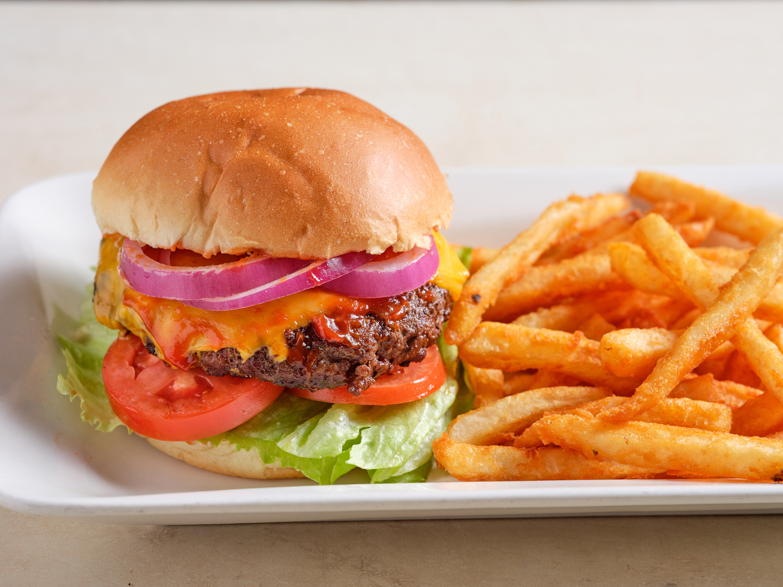Order Marios Burger food online from Mario's Pizzeria store, East Northport on bringmethat.com