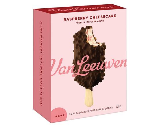 Order Raspberry Cheesecake Bars food online from Van Leeuwen Ice Cream store, Dallas on bringmethat.com