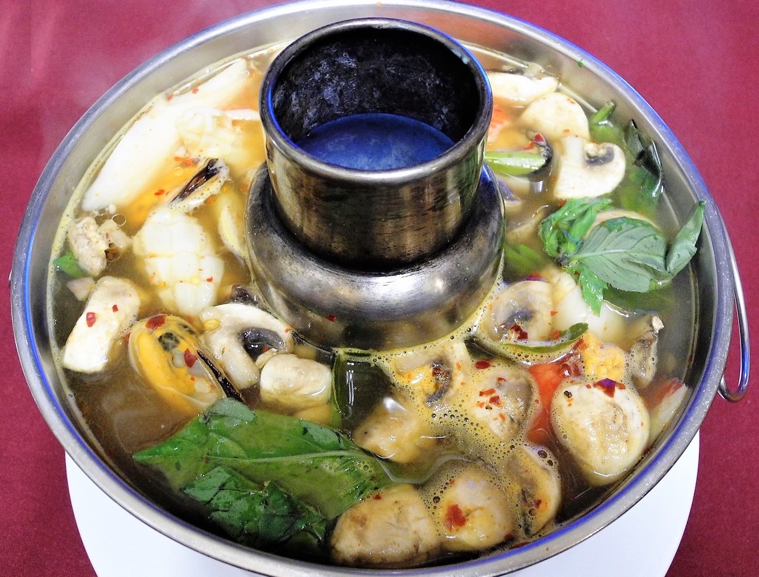 Order Tom Yum Soup Bowl food online from Sweet Basil Thai Cuisine store, Hurst on bringmethat.com